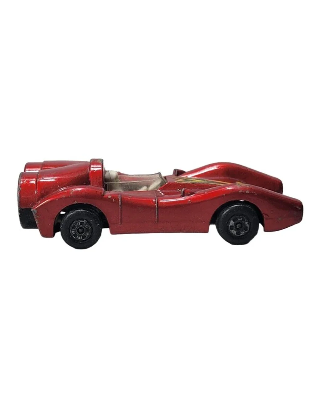 Vintage 1973 Matchbox Rolamatics No. 69 Turbo Fury Red Car Made In England